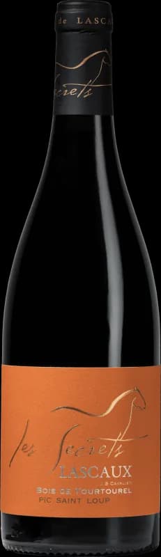 Bouteille de Les Secrets - Bois de Tourtourel — CHATEAU DE LASCAUX, vin rouge