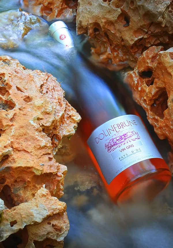 Bouteille de Vin Gris — DOMAINE DE BRUNET, vin rosé