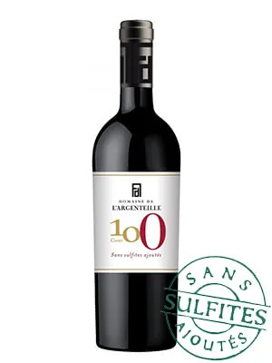 Bouteille de Cuvée sans sulfites ajoutés — DOMAINE DE L'ARGENTEILLE, vin rouge