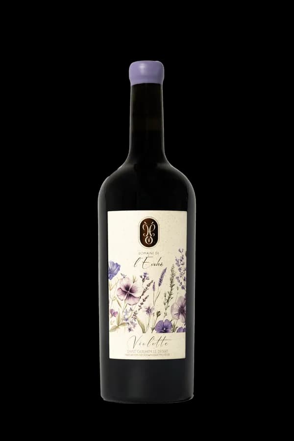 Bouteille de Violette — DOMAINE DE L'EVOHE, vin rouge