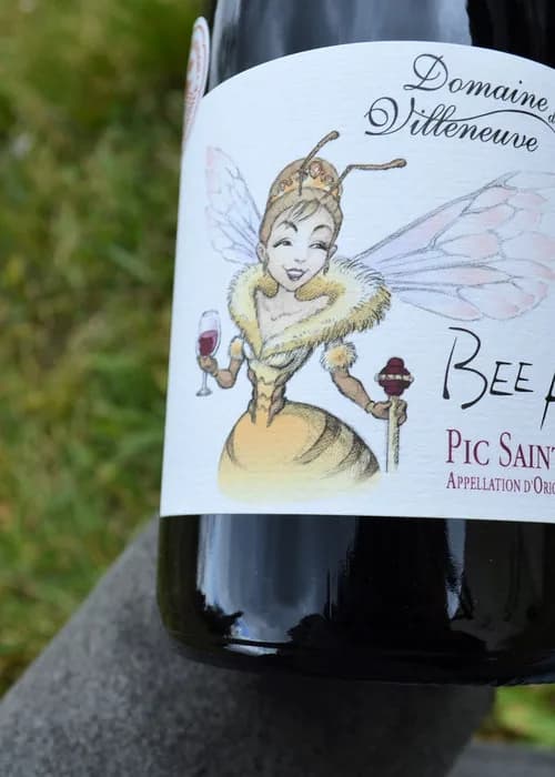 Bouteille de Bee Happy rouge — DOMAINE DE VILLENEUVE, vin rouge