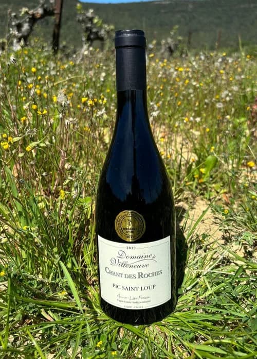 Bouteille de Chant des Roches — DOMAINE DE VILLENEUVE, vin rouge/blanc