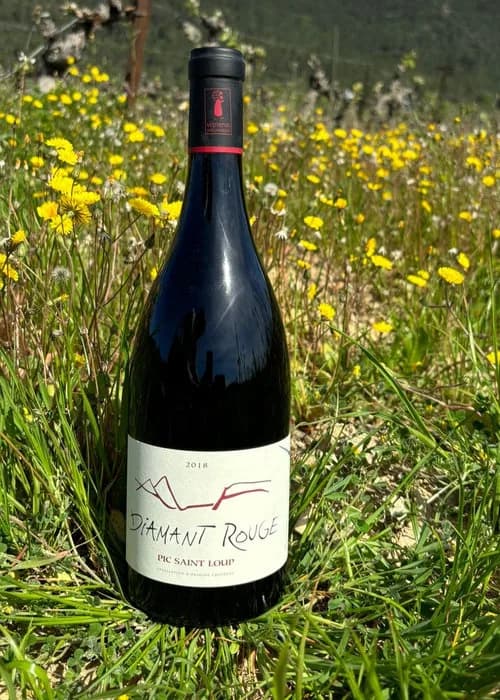Bouteille de Diamant Rouge — DOMAINE DE VILLENEUVE, vin rouge