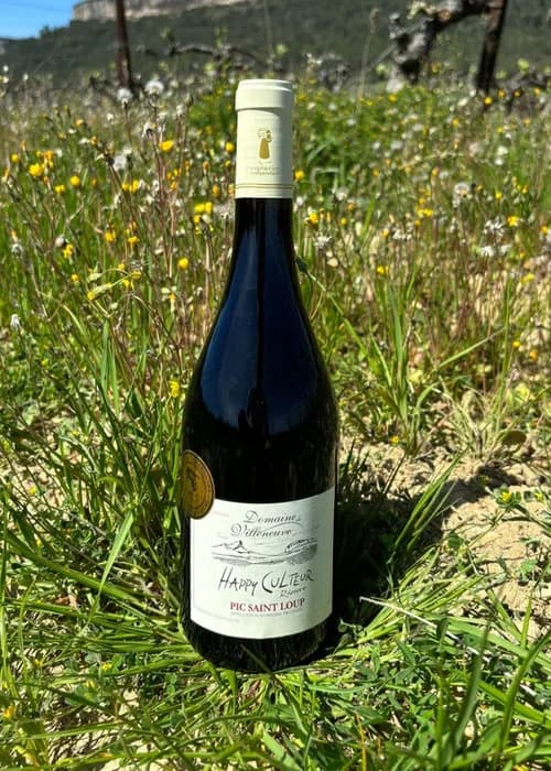 Bouteille de Happy Culteur rouge — DOMAINE DE VILLENEUVE, vin rouge