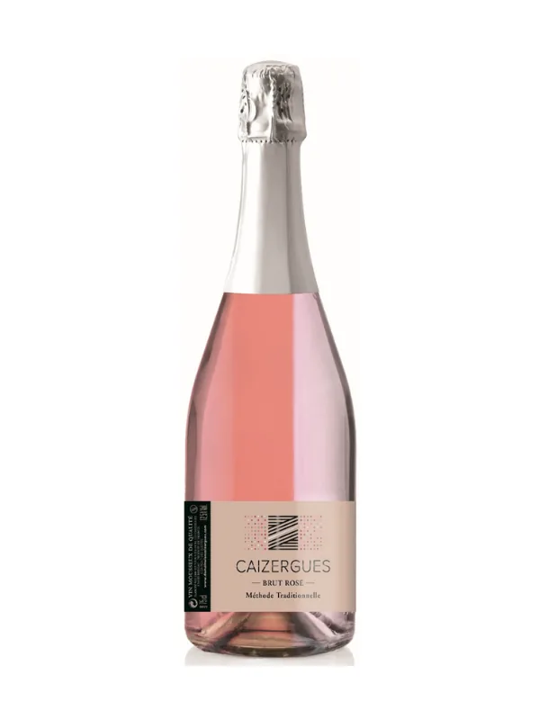 Bouteille de Caizergues Brut Rosé — DOMAINE LES CAIZERGUES, vin rosé pétillant