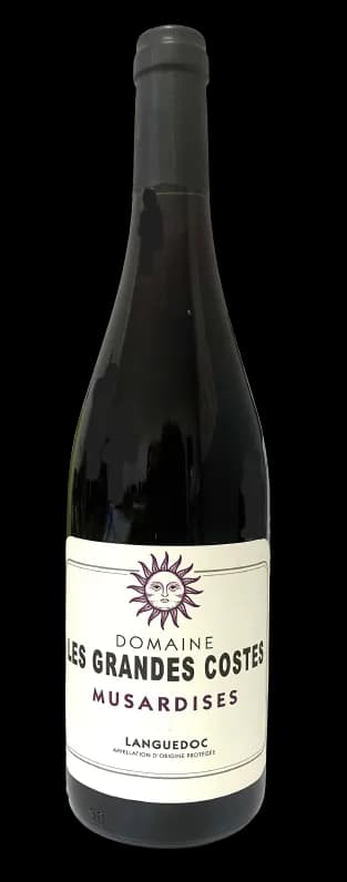 Bouteille de Musardises — DOMAINE LES GRANDES COSTES, vin rouge