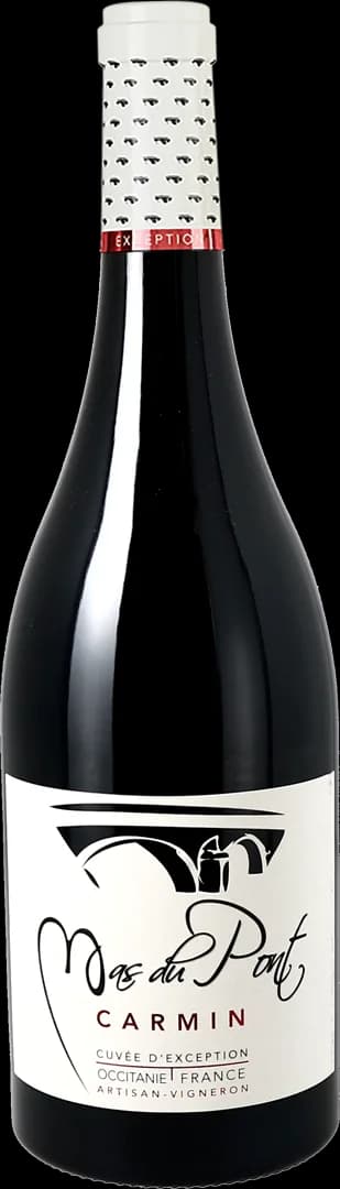 Bouteille de Cuvée d'Exception Carmin — DOMAINE MAS DU PONT, vin rouge