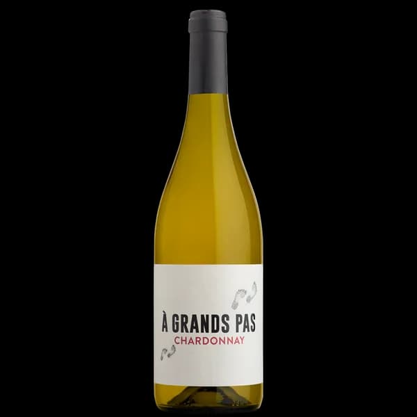 Bouteille de À Grands Pas Chardonnay — LE CELLIER DU PIC, vin blanc