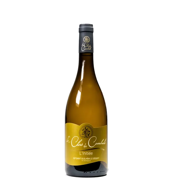 Bouteille de L'Initiée — LE CLOS DES COMBALS, vin blanc