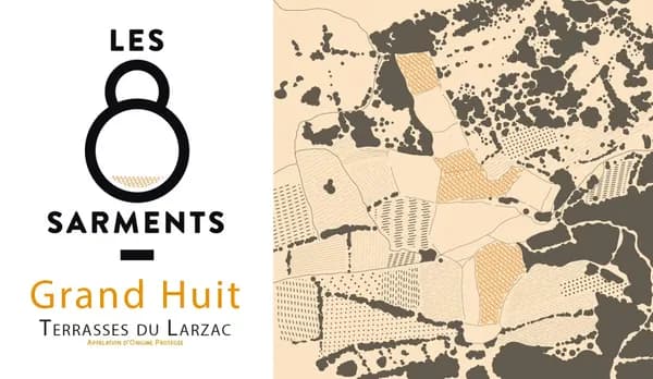 Bouteille de Grand Huit — LES 8 SARMENTS, vin rouge