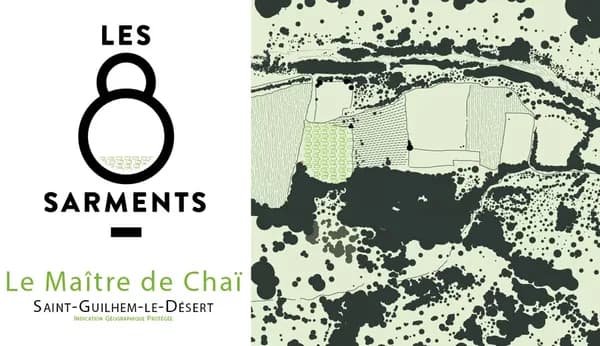 Bouteille de Le Maître de Chaï — LES 8 SARMENTS, vin blanc