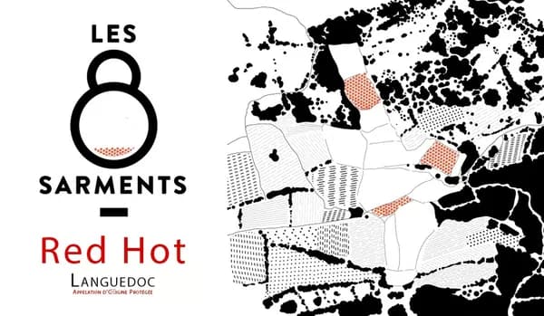 Bouteille de Red Hot — LES 8 SARMENTS, vin rouge