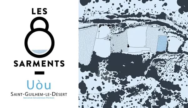 Bouteille de UOU — LES 8 SARMENTS, vin blanc