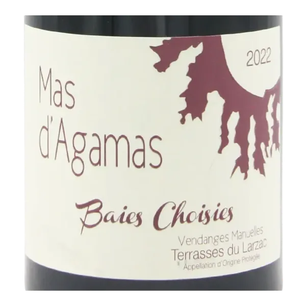 Bouteille de Baies Choisies — MAS D'AGAMAS, vin rouge
