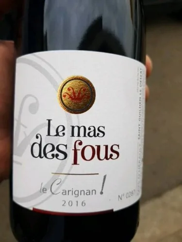 Bouteille de Le Carignan — MAS DES FOUS