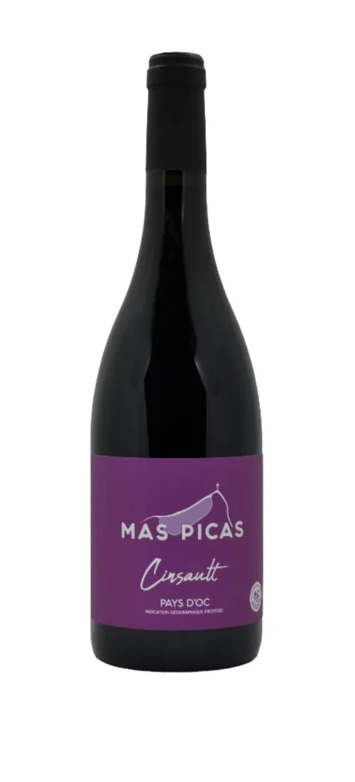 Bouteille de Cinsault — MAS PICAS, vin rouge