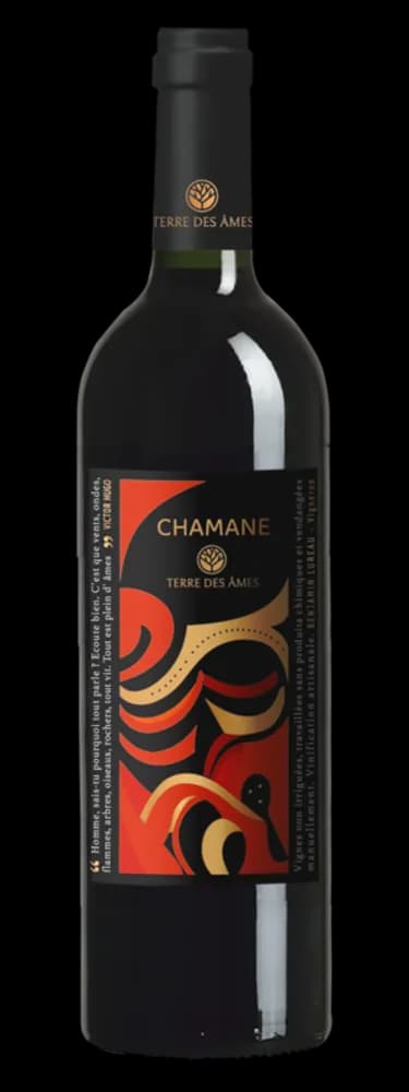 Bouteille de Chamane — TERRE DES AMES, vin rouge