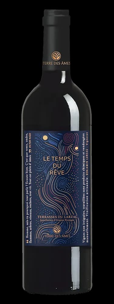 Bouteille de Le Temps du Rêve — TERRE DES AMES, vin rouge
