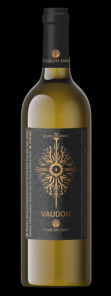 Bouteille de Vaudou — TERRE DES AMES, vin blanc