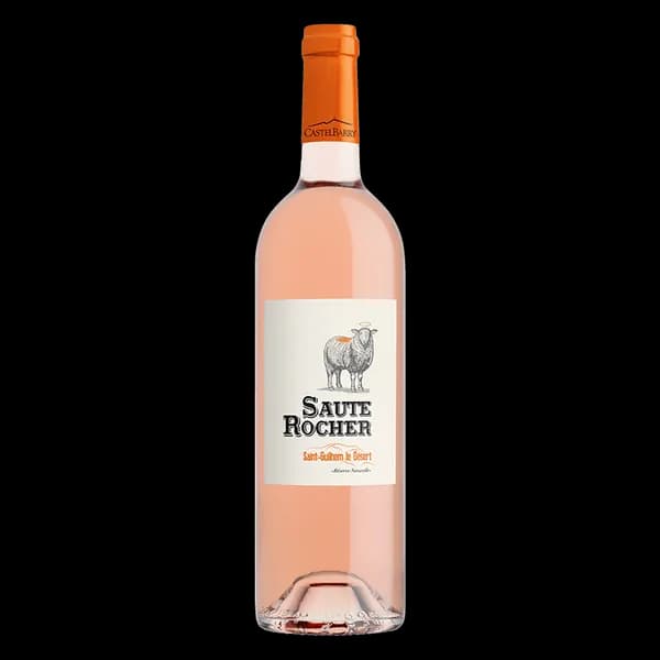 Bouteille de Saute-Rocher Rosé — CASTELBARRY, vin rosé