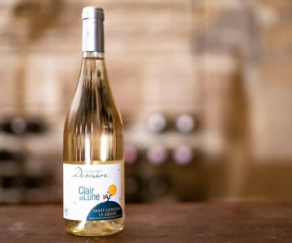 Bouteille de Clair de Lune — DOMAINE DESVABRE, vin blanc