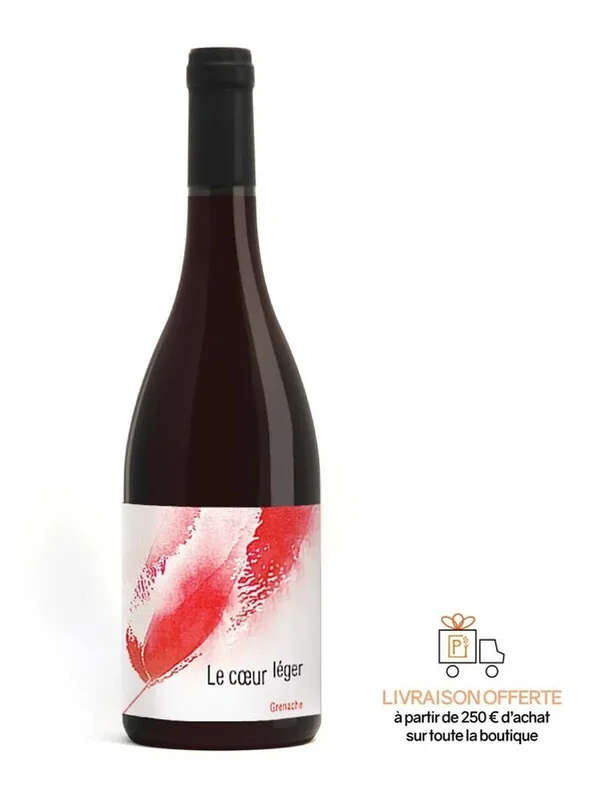 Bouteille de Le cœur léger — DOMAINE PEGALINE, vin rouge