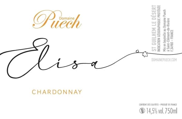 Bouteille de Cuvée Elisa — DOMAINE PUECH, vin blanc
