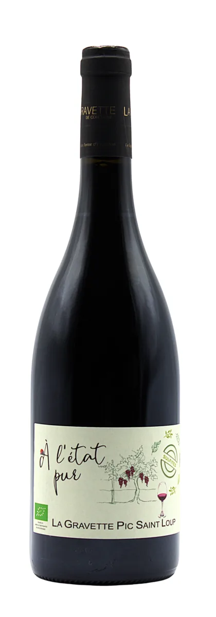 Bouteille de À l'État Pur — LA GRAVETTE DE CORCONNE, vin rouge