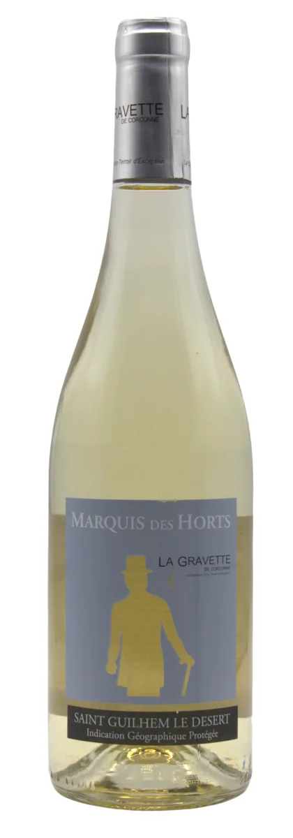 Bouteille de Marquis des Horts — LA GRAVETTE DE CORCONNE, vin blanc