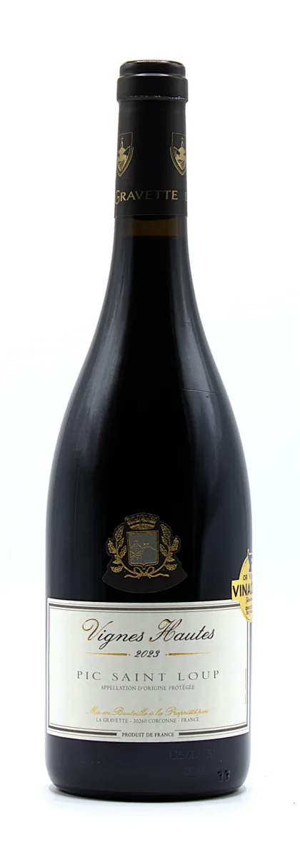 Bouteille de Vignes Hautes — LA GRAVETTE DE CORCONNE, vin rouge