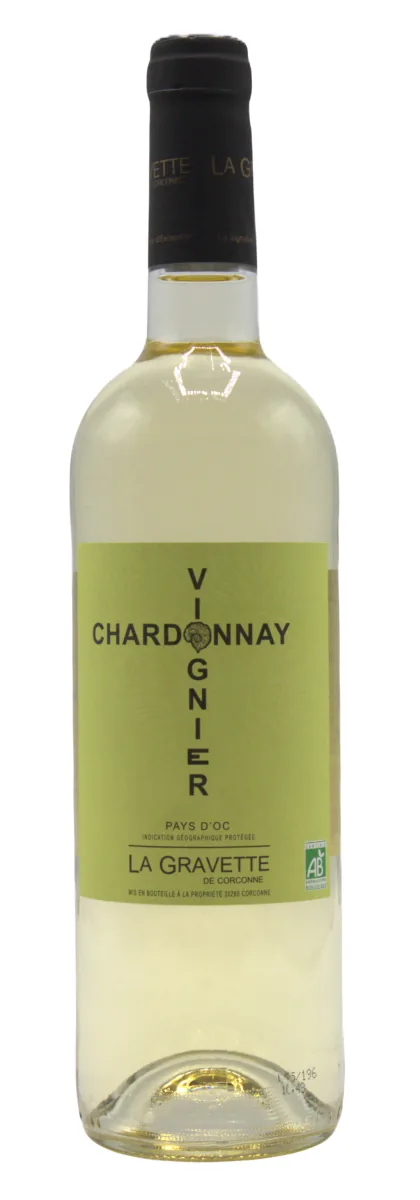 Bouteille de Viognier-Chardonnay — LA GRAVETTE DE CORCONNE, vin blanc